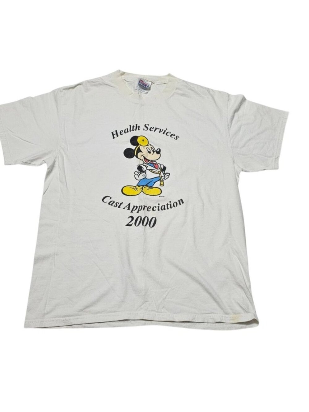 Vintage Disney Cast Member Health Services Appreciation 2000 T-Shirt L